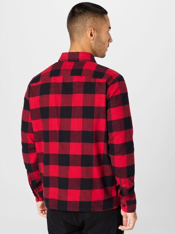 HOLLISTER Regular fit Button Up Shirt in Red