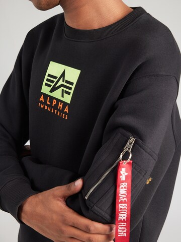 ALPHA INDUSTRIES Sweatshirt in Black