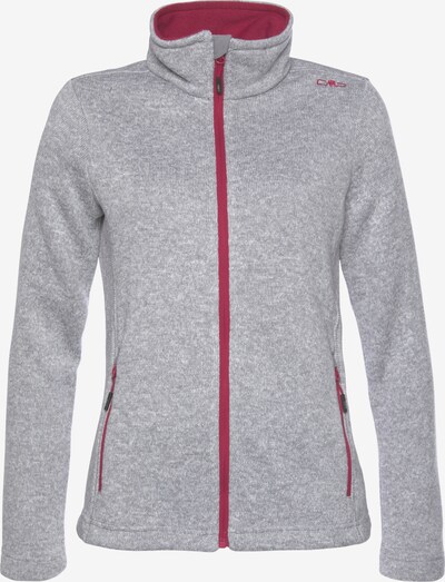 CMP Athletic Fleece Jacket in mottled grey / Fuchsia, Item view