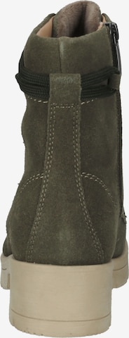 Tamaris Comfort Lace-Up Ankle Boots in Green