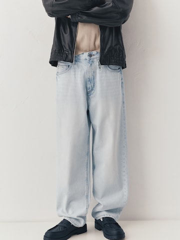 Pull&Bear Baggy Farkut värissä sininen: etupuoli