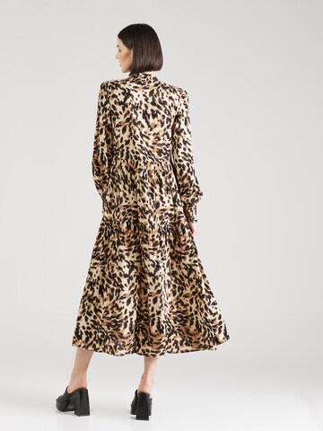YAS Shirt dress 'ALIRA' in Brown