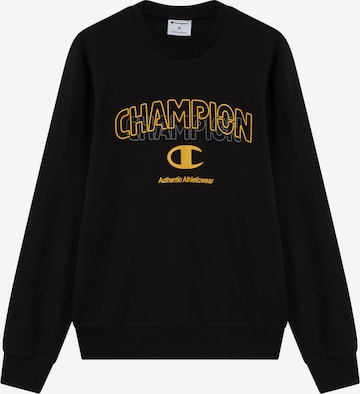 Champion Authentic Athletic Apparel Sweatshirt in Black: front