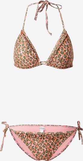 Shiwi Bikini 'LIZ' in Dark green / Light pink / Light red, Item view