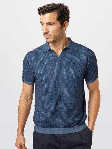 Oscar Jacobson Poloshirt 'MALCOLM' in Blau: predná strana