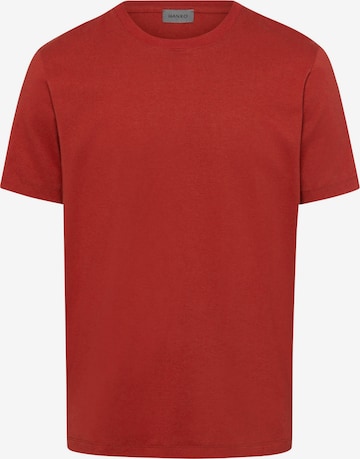 Hanro Shirt ' Living Shirts ' in Rood: voorkant