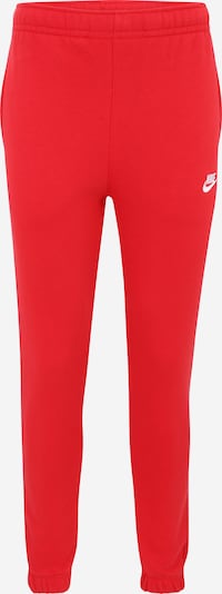 Nike Sportswear Pantalon 'Club Fleece' en rouge / blanc, Vue avec produit