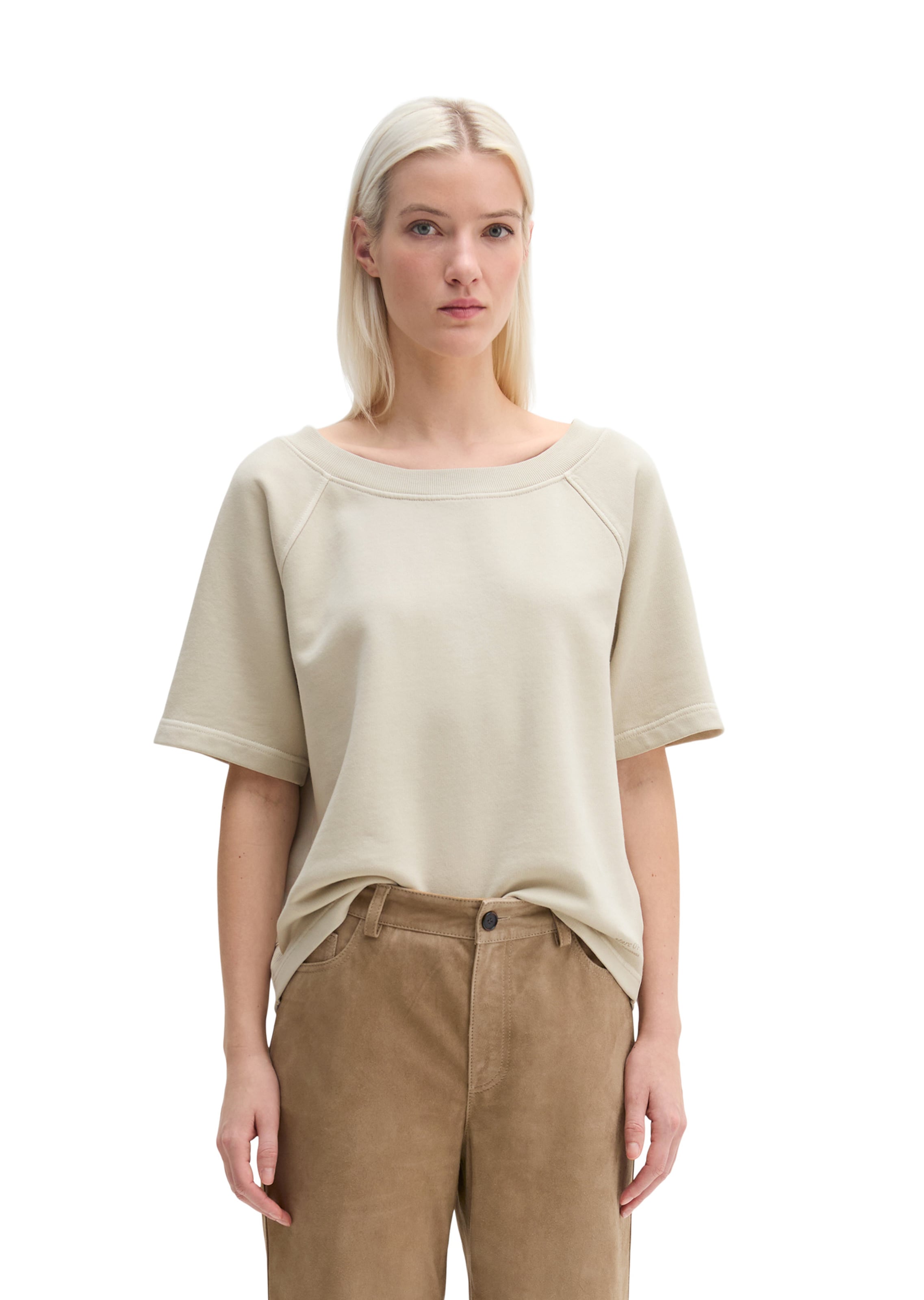 Sweat-shirt Marc O'Polo en gris : devant