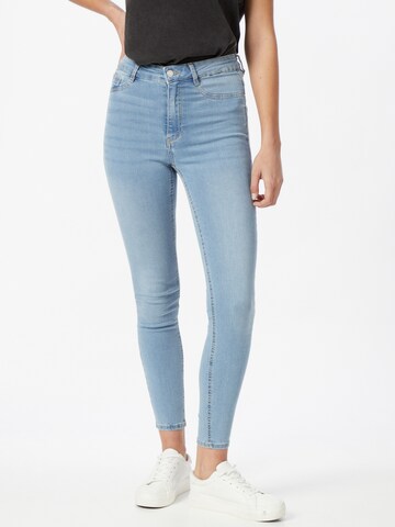 Skinny Jeans 'Molly' de la Gina Tricot pe albastru: față