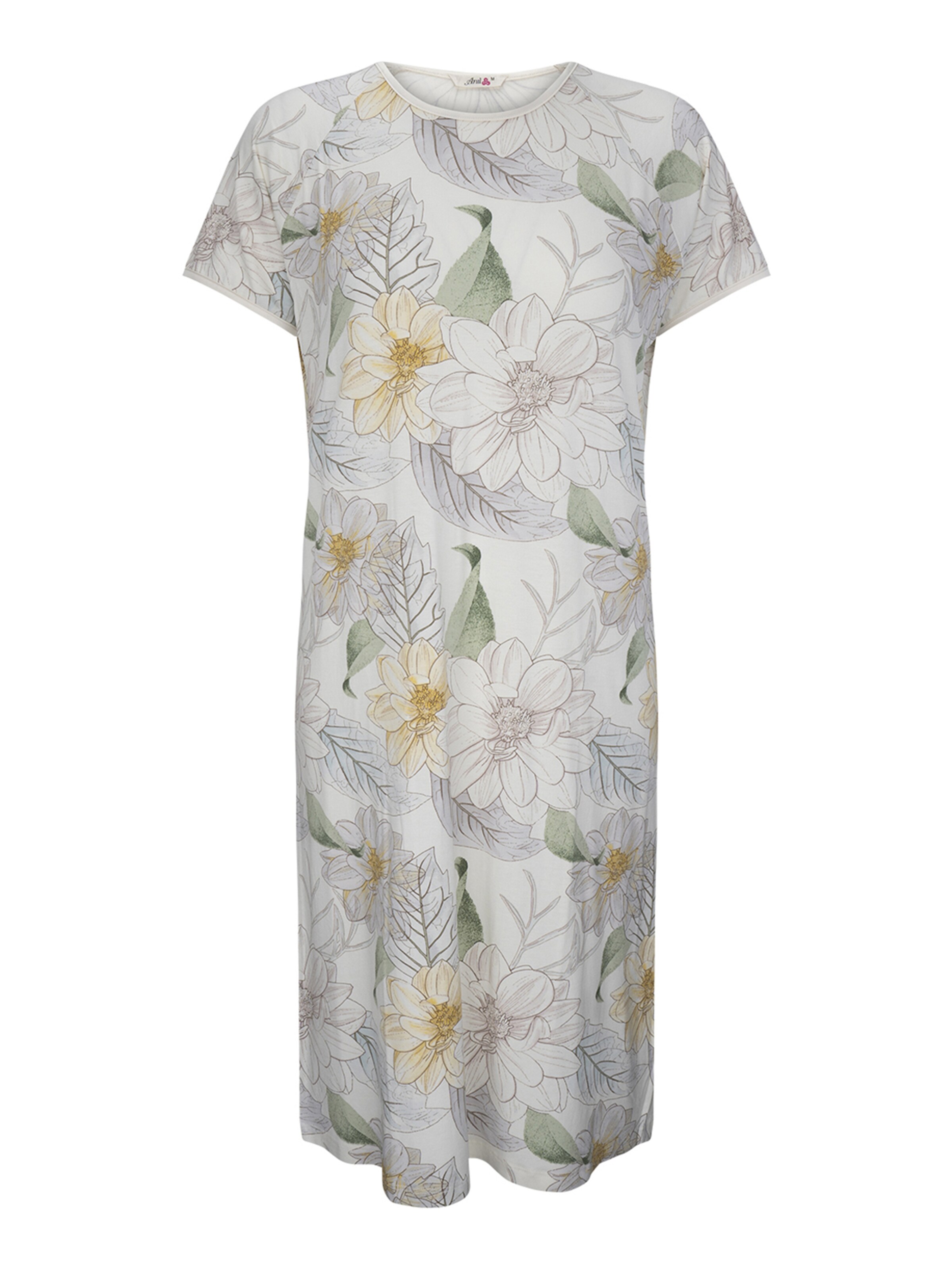 Goldenbay - Camiseta de noche 'Tulipa' en amarillo: frente