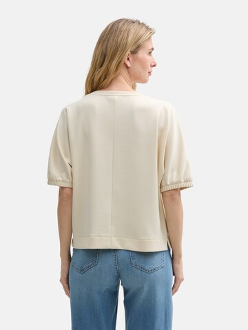 TOM TAILOR Sweatshirt in Beige