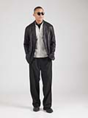 SELECTED HOMME Zip-Up Hoodie 'SLHMack' in Grey