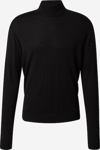 DAN FOX APPAREL Sweater 'Sean' in Black: front