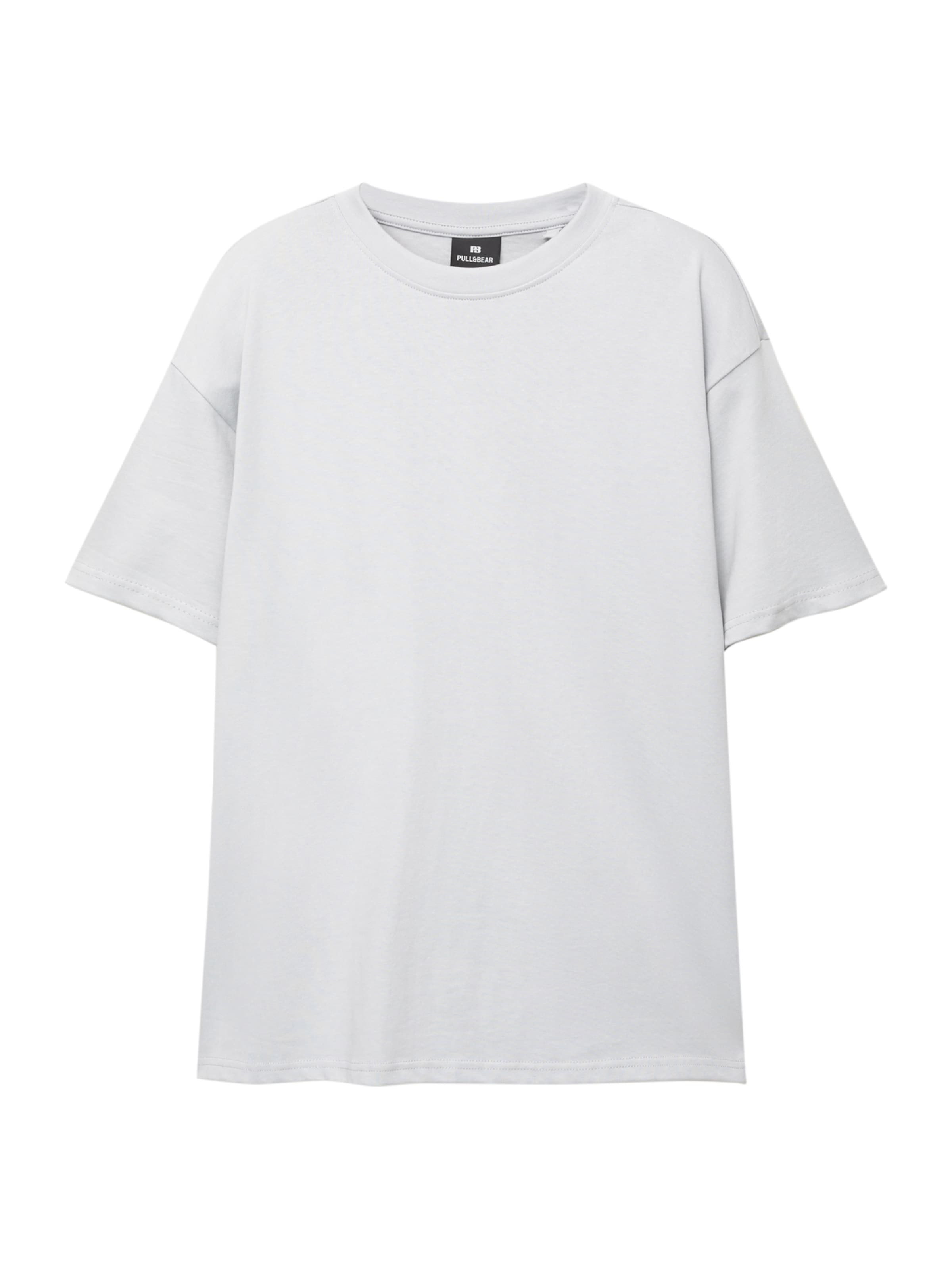 Pull&Bear T-Shirt en blanc, Vue avec produit