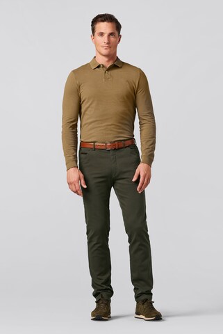 Meyer Hosen Regular Chino Pants in Green: front