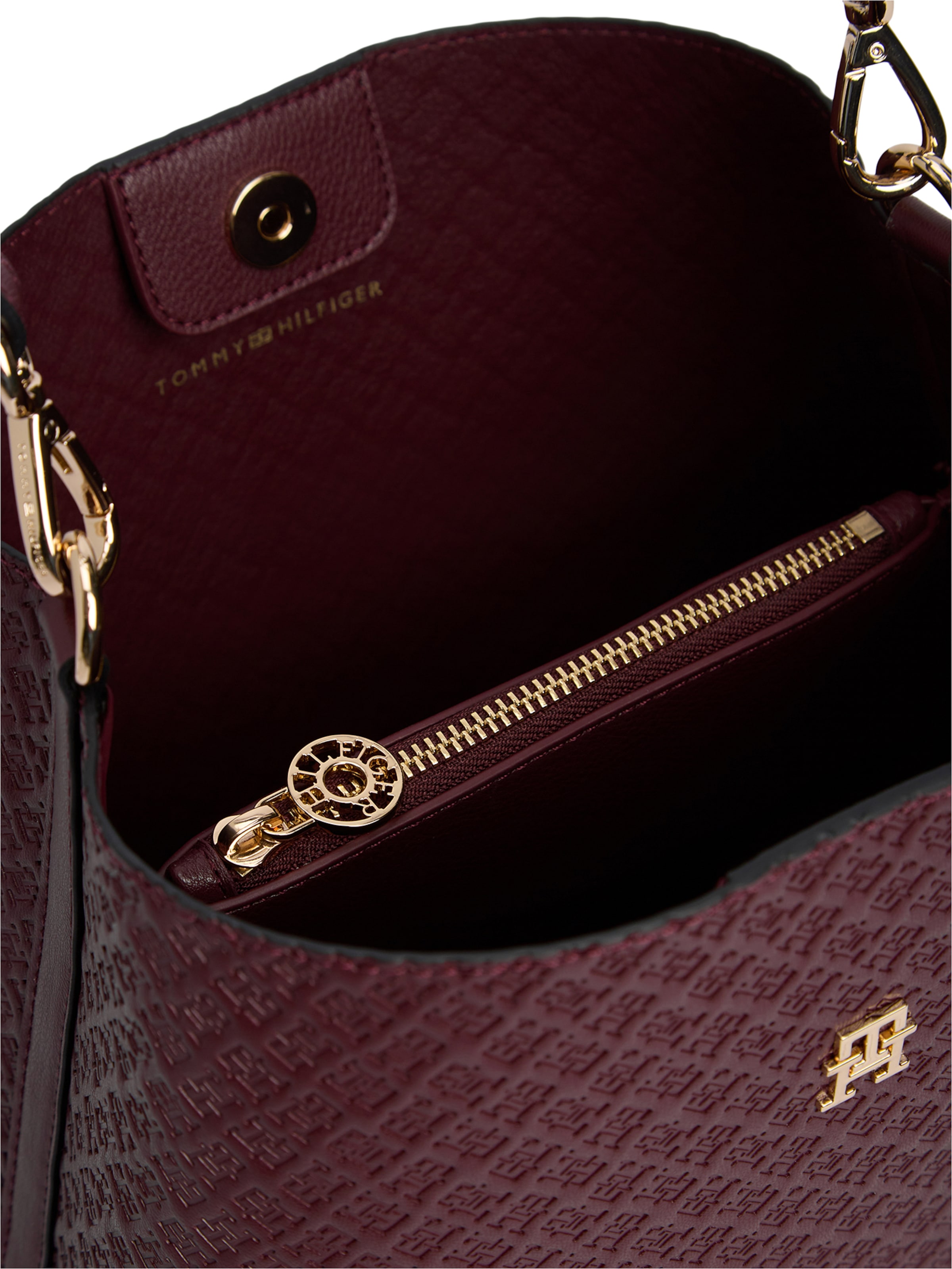 Borsa a spalla 'MONO' di TOMMY HILFIGER in rosso