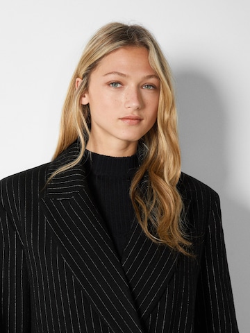 Bershka Between-seasons coat in Black