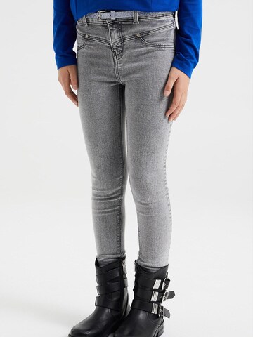 WE Fashion Skinny Jeans in Grey: front