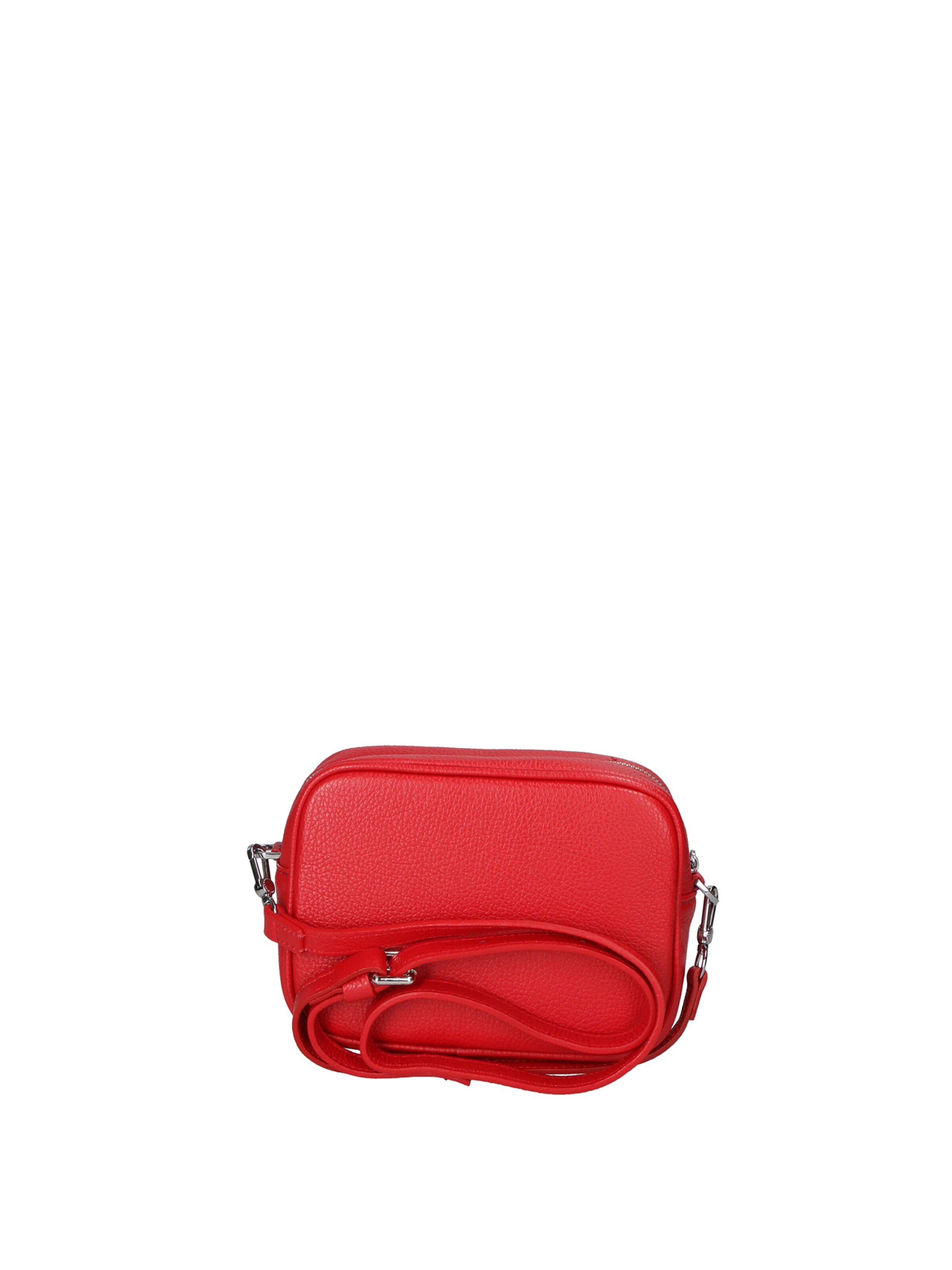 Borsa a tracolla 'Borsa a Tracolla Donna Pelle Virginia Rhinè Zip' di Virginia Rhinè in rosso