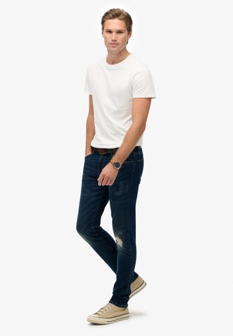 Coupe slim Jean Superdry en bleu