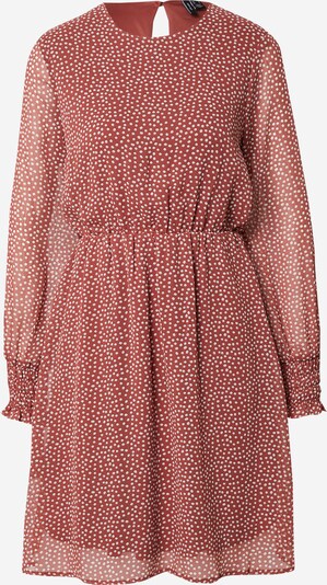 VERO MODA Kleid 'Milla' in rostbraun / weiß, Produktansicht