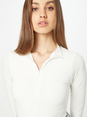 Femme Luxe Shirt bodysuit 'TOVA' in White
