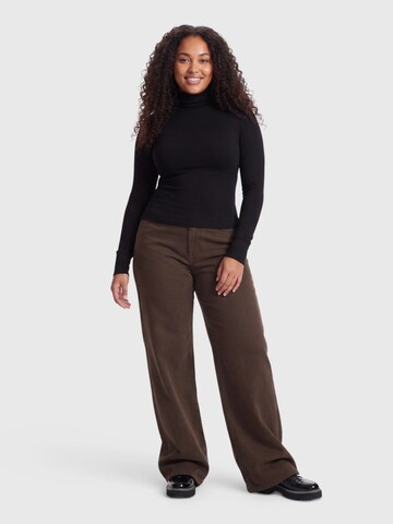 everly® Szeroka nogawka Jeansy w kolorze brązowy