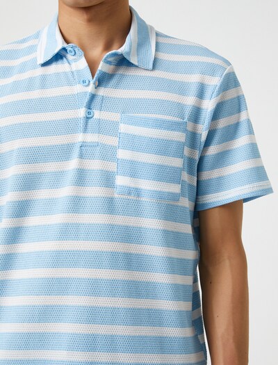 Koton T-Shirt in blau / weiß, Produktansicht