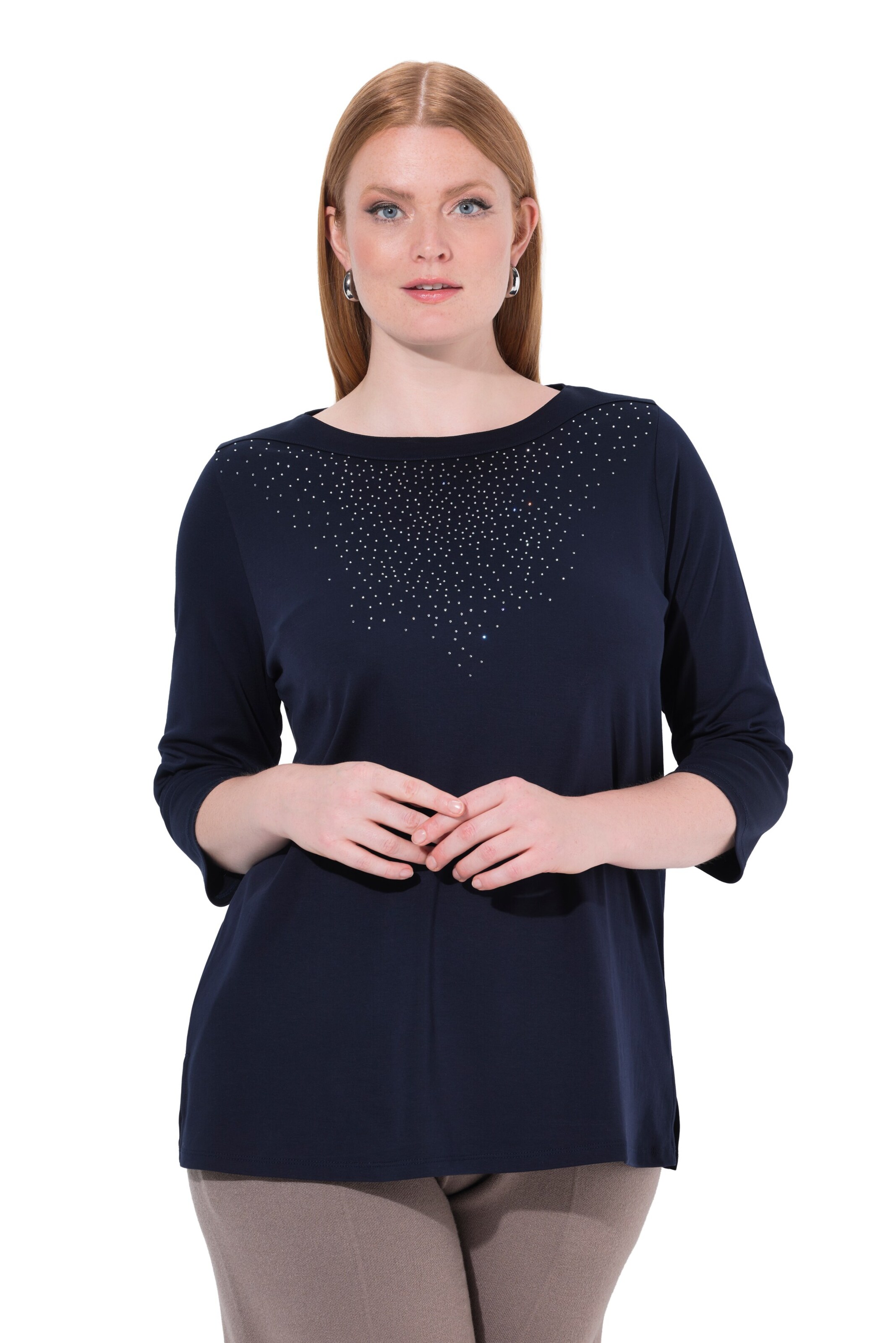 Ulla Popken Shirt in Blau: Vorderseite