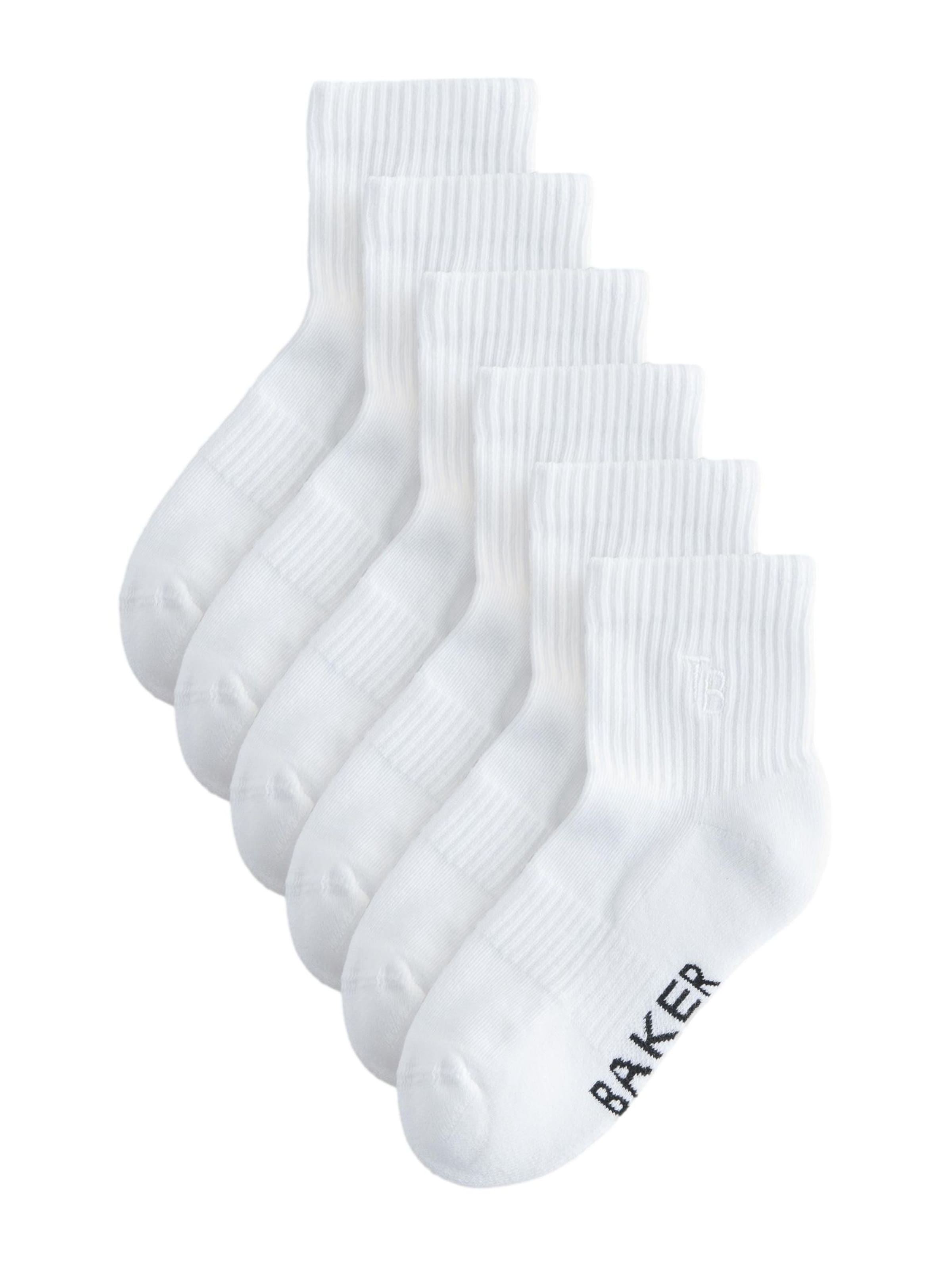 Chaussettes Baker by Ted Baker en blanc : devant