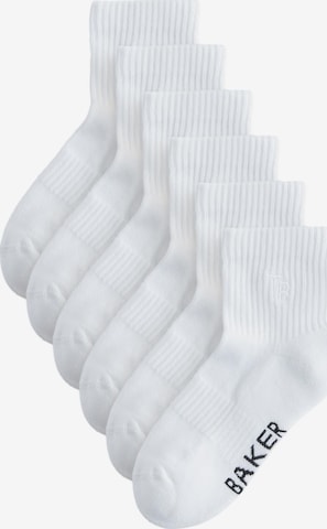 Chaussettes Baker by Ted Baker en blanc : devant