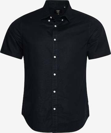 Superdry Regular fit Button Up Shirt in Blue: front