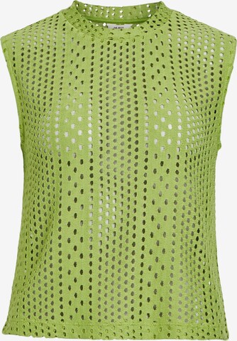 Top in maglia 'Nille' di OBJECT in verde: frontale