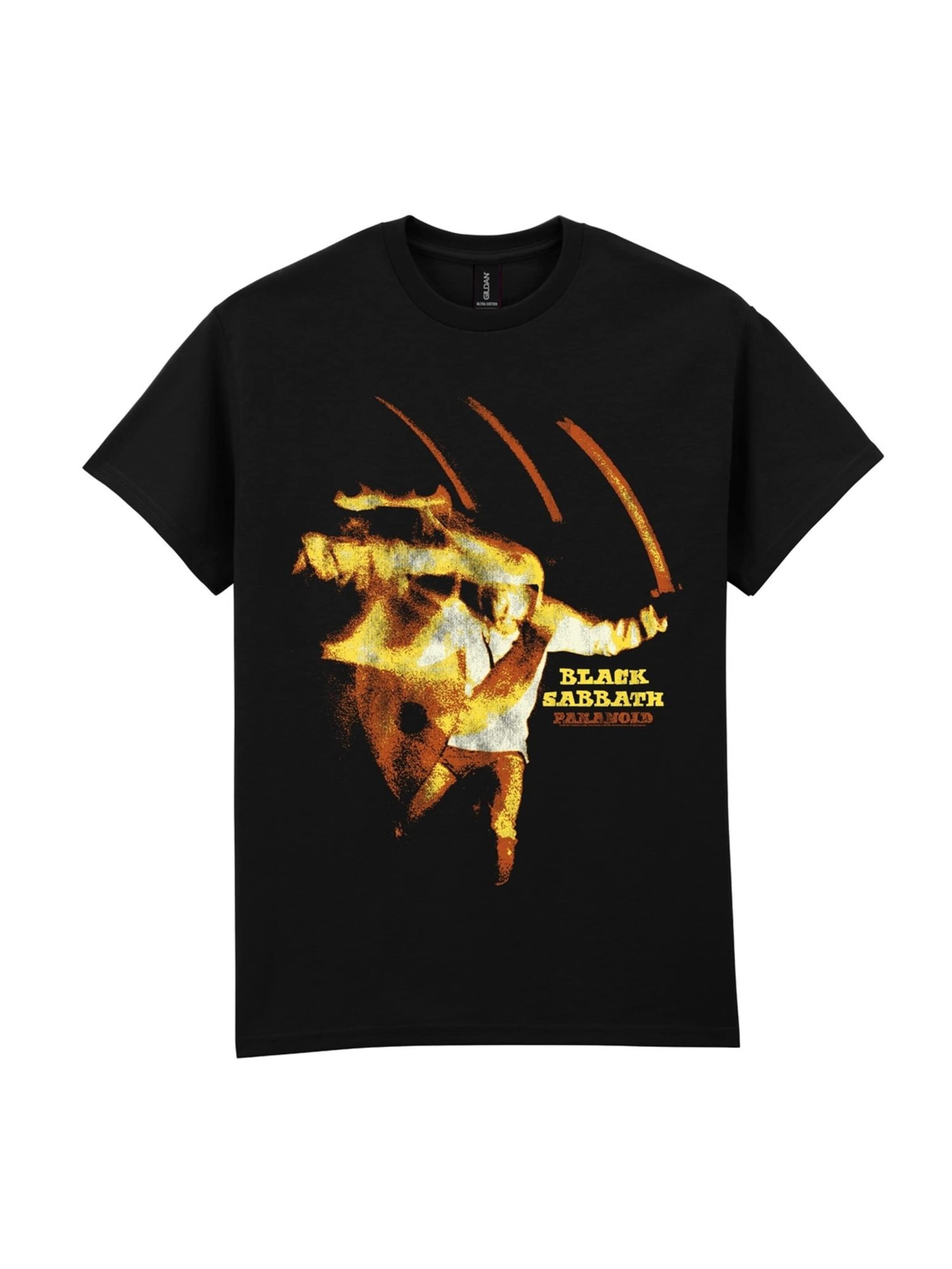 BLACK SABBATH Shirt 'Paranoid' in Black: front