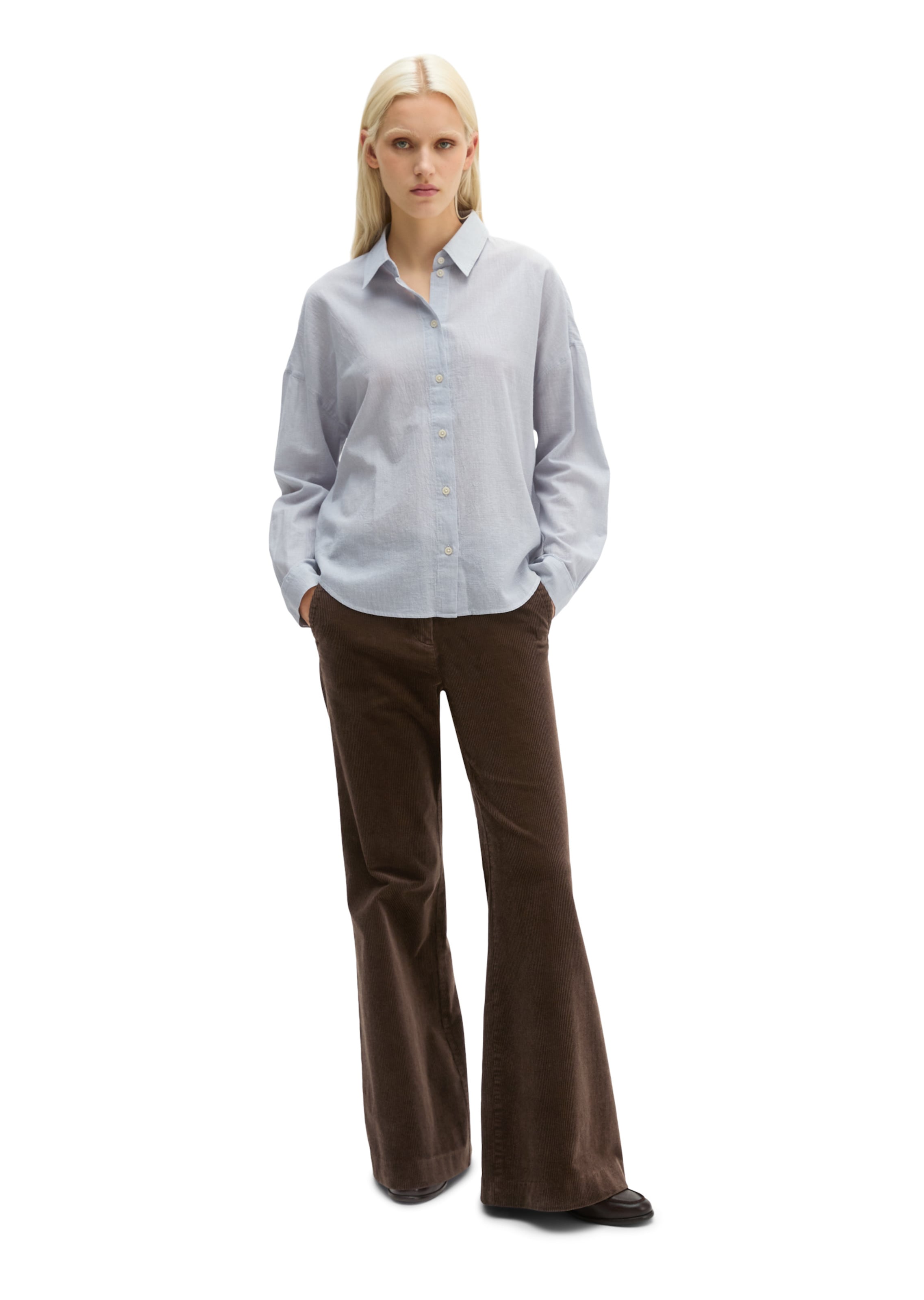 Marc O'Polo Blouse in Blauw: voorkant