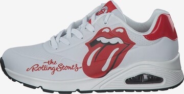 SKECHERS Σνίκερ χαμηλό 'Rolling Stones Lick' σε λευκό