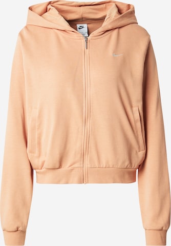 Nike Sportswear Кофта на молнии в Оранжевый: спереди
