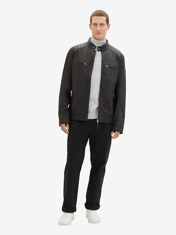 TOM TAILOR Between-Season Jacket in Black