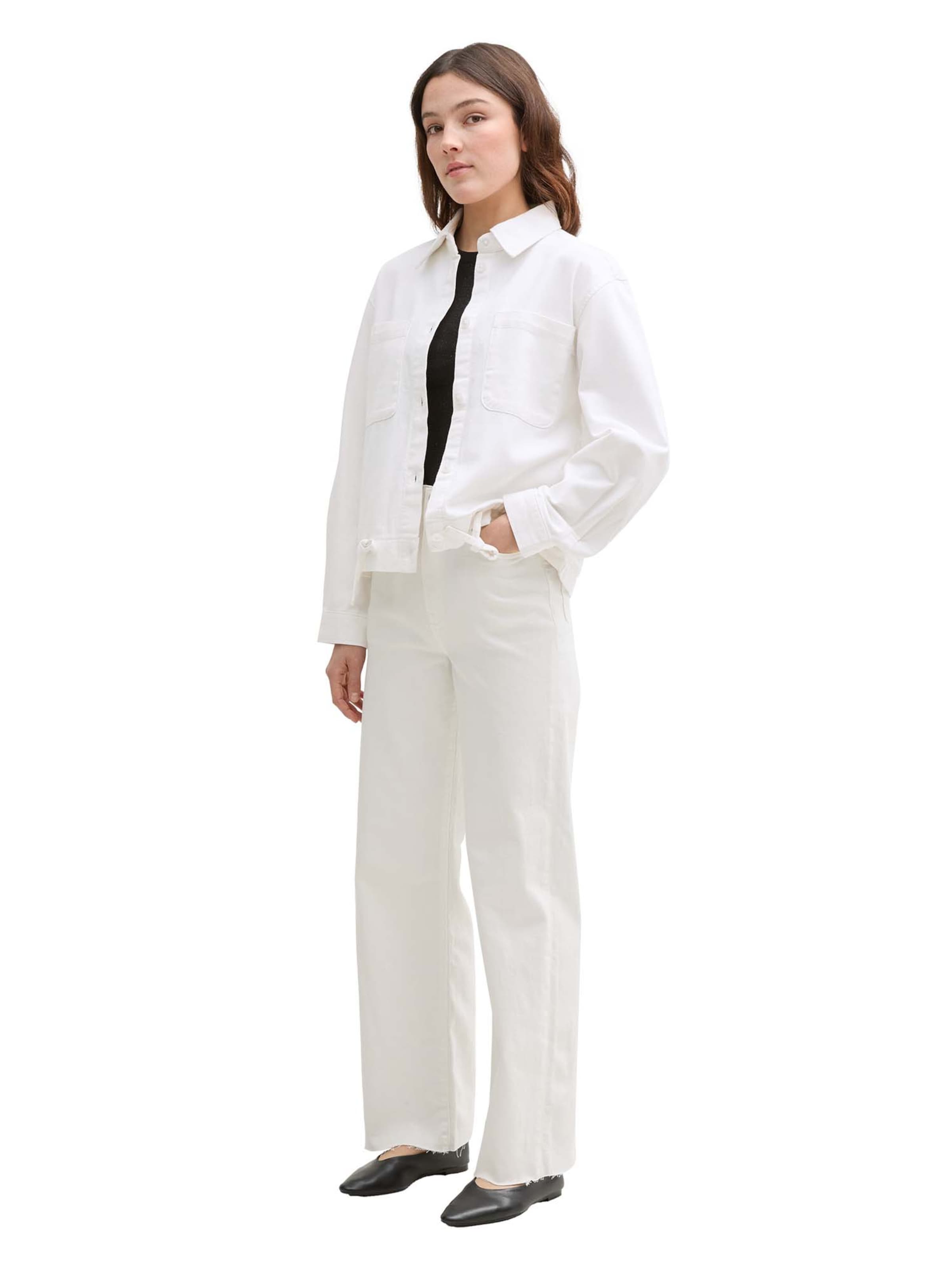 TOM TAILOR DENIM Between-season jacket in White