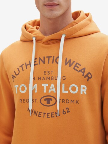 TOM TAILOR - Sweatshirt em laranja