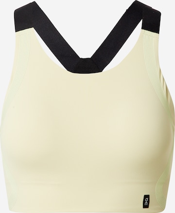 On - Bustier Sujetador deportivo en beige: frente