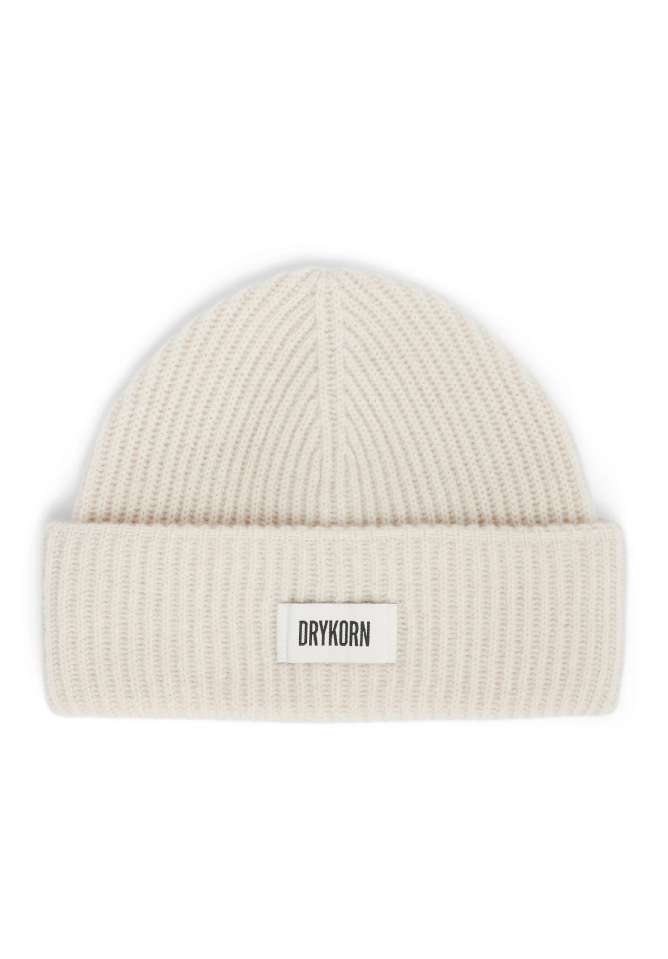 DRYKORN Beanie 'Nerea' in creme / schwarz / weiß, Produktansicht