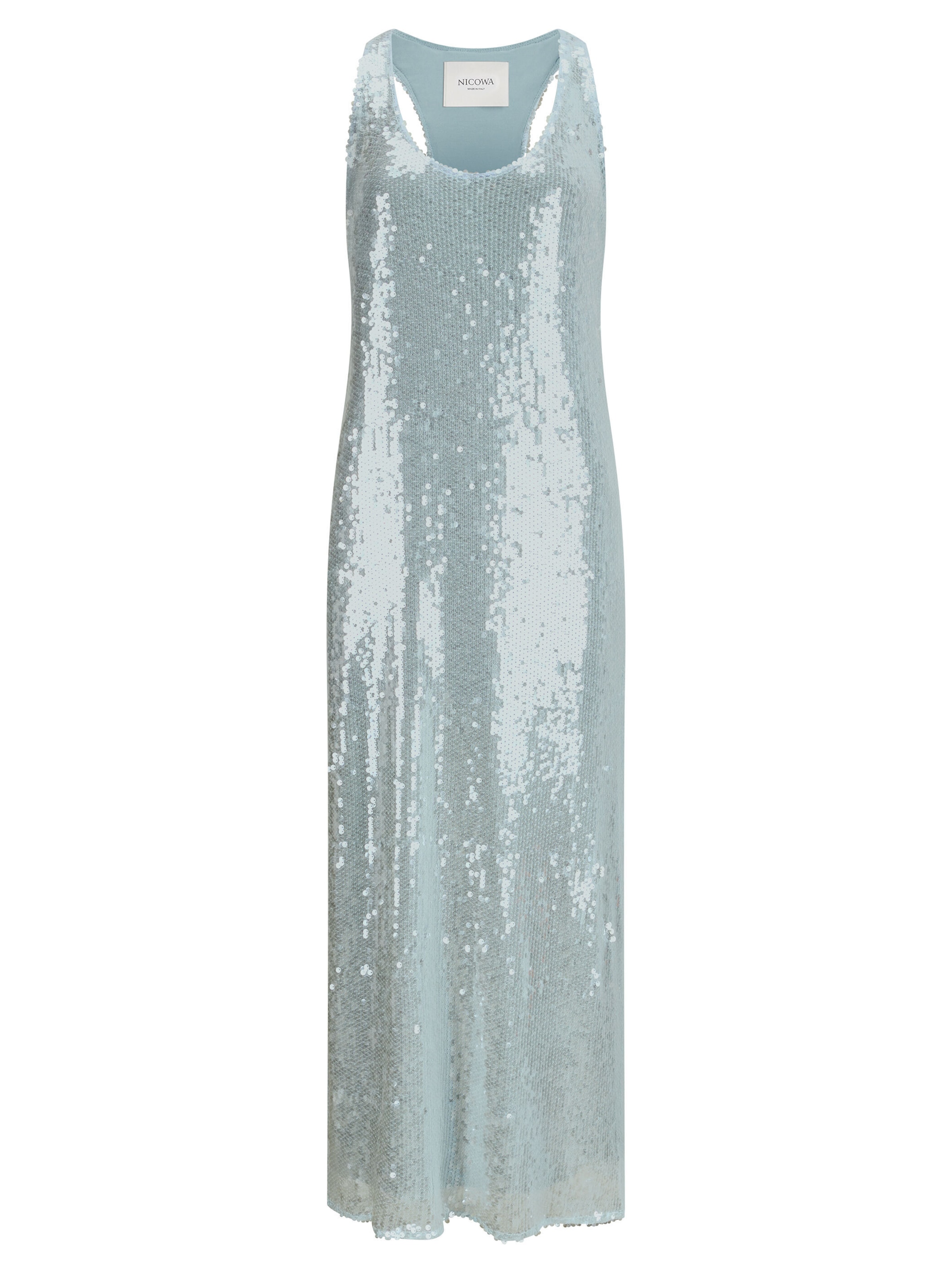 Robe de soirée Nicowa en bleu : devant