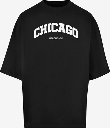 Merchcode T-Shirt 'Chicago' in Schwarz: predná strana