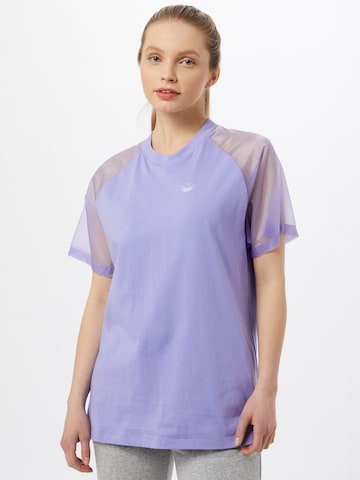 T-shirt ADIDAS ORIGINALS en violet : devant