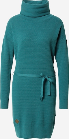 Ragwear Knitted dress 'BABETT' in Green: front