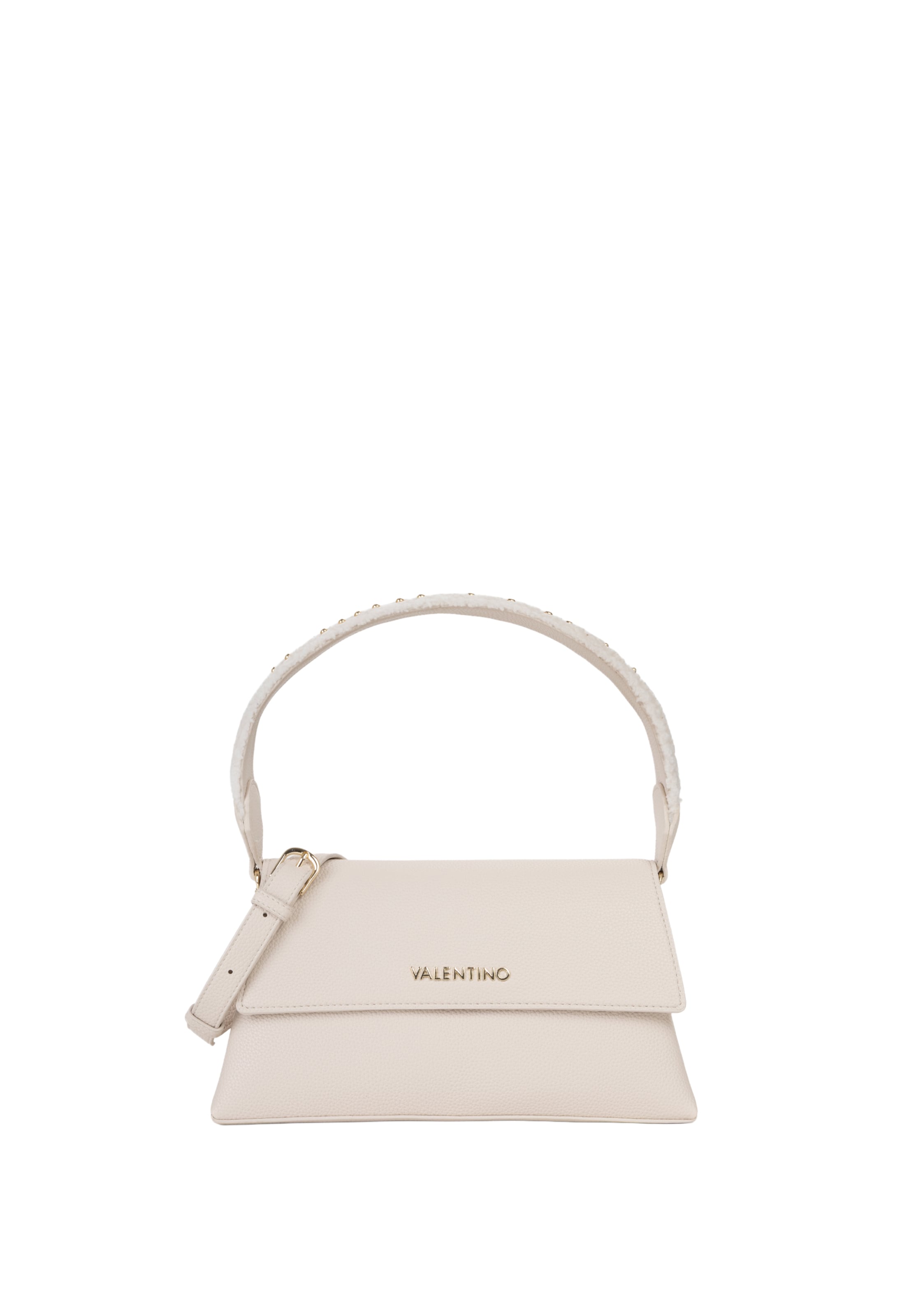 VALENTINO - Bolso de mano 'POLAR' en beige: frente