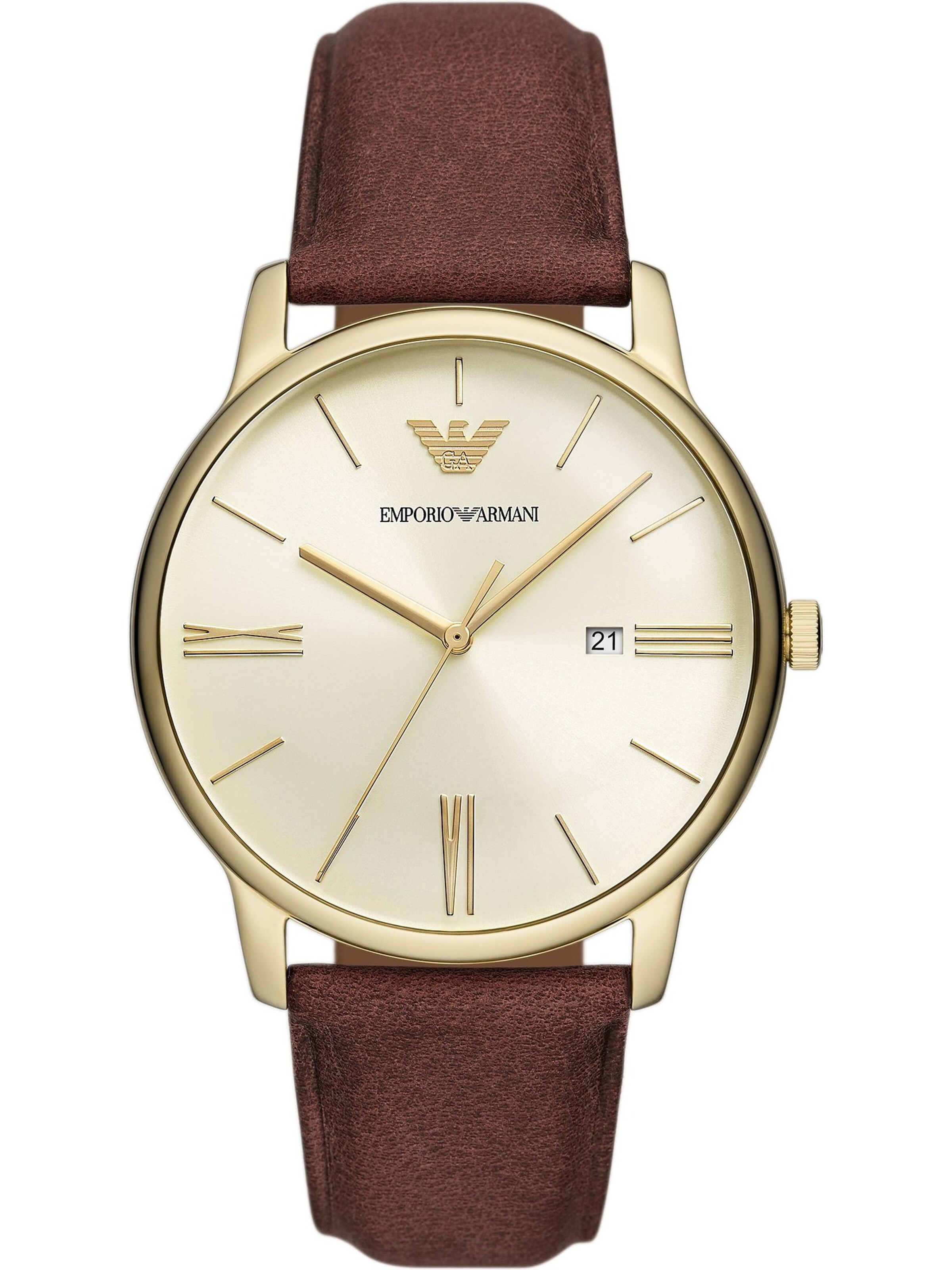 Emporio Armani Analog Watch in Gold: front