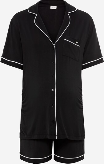 LASCANA Calções de pijama em preto / branco, Vista do produto