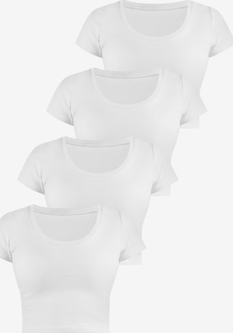 Janice Shirt 'Nantes' in Weiß: Vorderseite